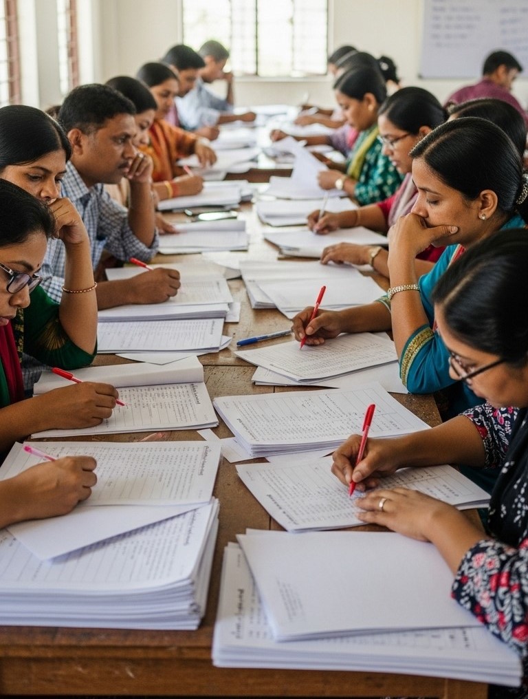 mock exam script checking in dhaka bd